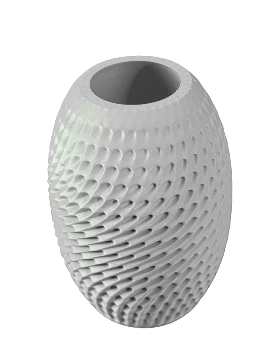 Modern 3D Printed Burrow Flower Vase – Coral Orange PETG/PLA Home Décor Accent