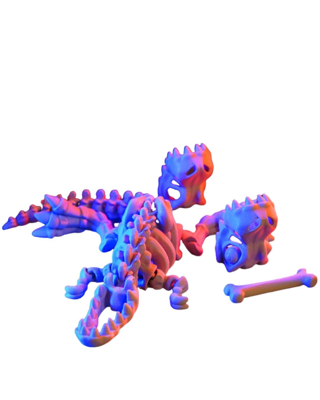 3D printed articulated T-Rex .