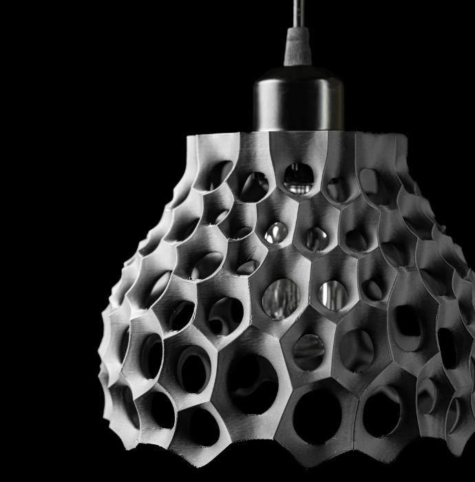Eco-Friendly Bioplastic Pendant Lamp Sustainable 3D-Printed Lighting Fixture