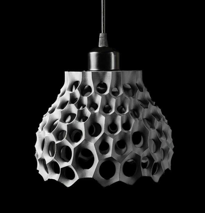 Eco-Friendly Bioplastic Pendant Lamp Sustainable 3D-Printed Lighting Fixture