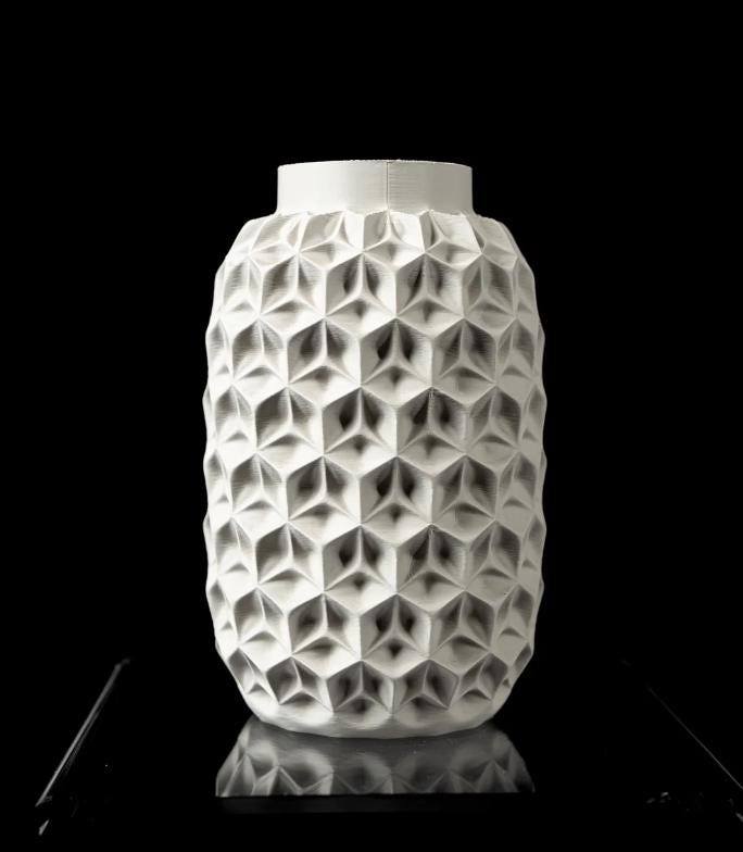 WOW-Factor Trihex Vase Bold 3D Printed Eco Art for Flowers & Décor