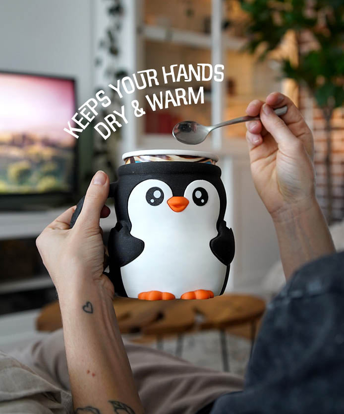 3D Printed Penguin Ice Cream Pint Holder – Pebbles the Ice Pint Holding Penguin