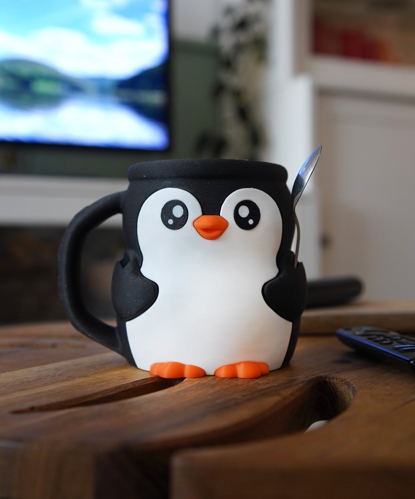 3D Printed Penguin Ice Cream Pint Holder – Pebbles the Ice Pint Holding Penguin