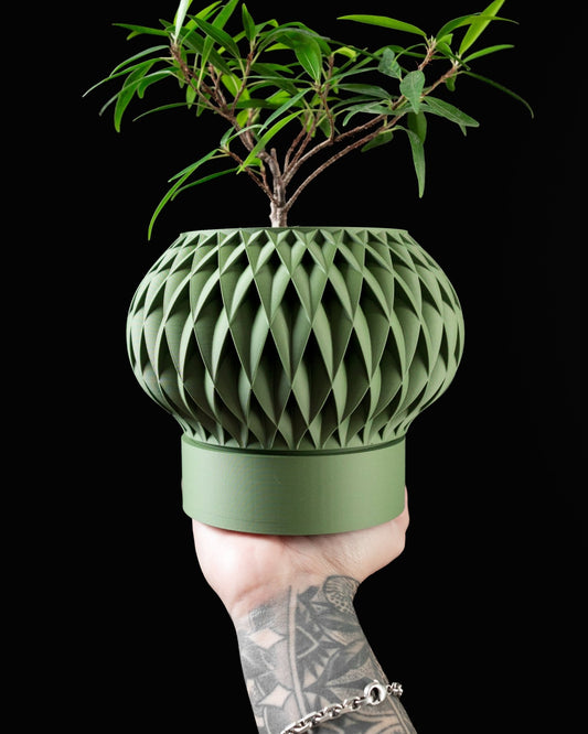 Velux Planter – 3D Printed Geometric Art Pot - LayerCraftLab