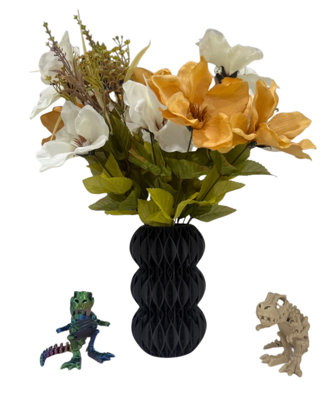 3D Printed T-Rex Skeleton – Poseable Eco PLA Desk Decor + Fidget Toy