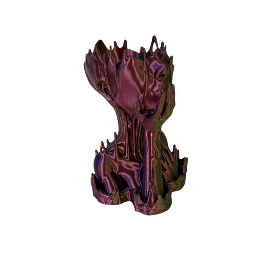 3D Printed Abstract Woman Head Planter – Unique Funky Vase for Modern Home Decor