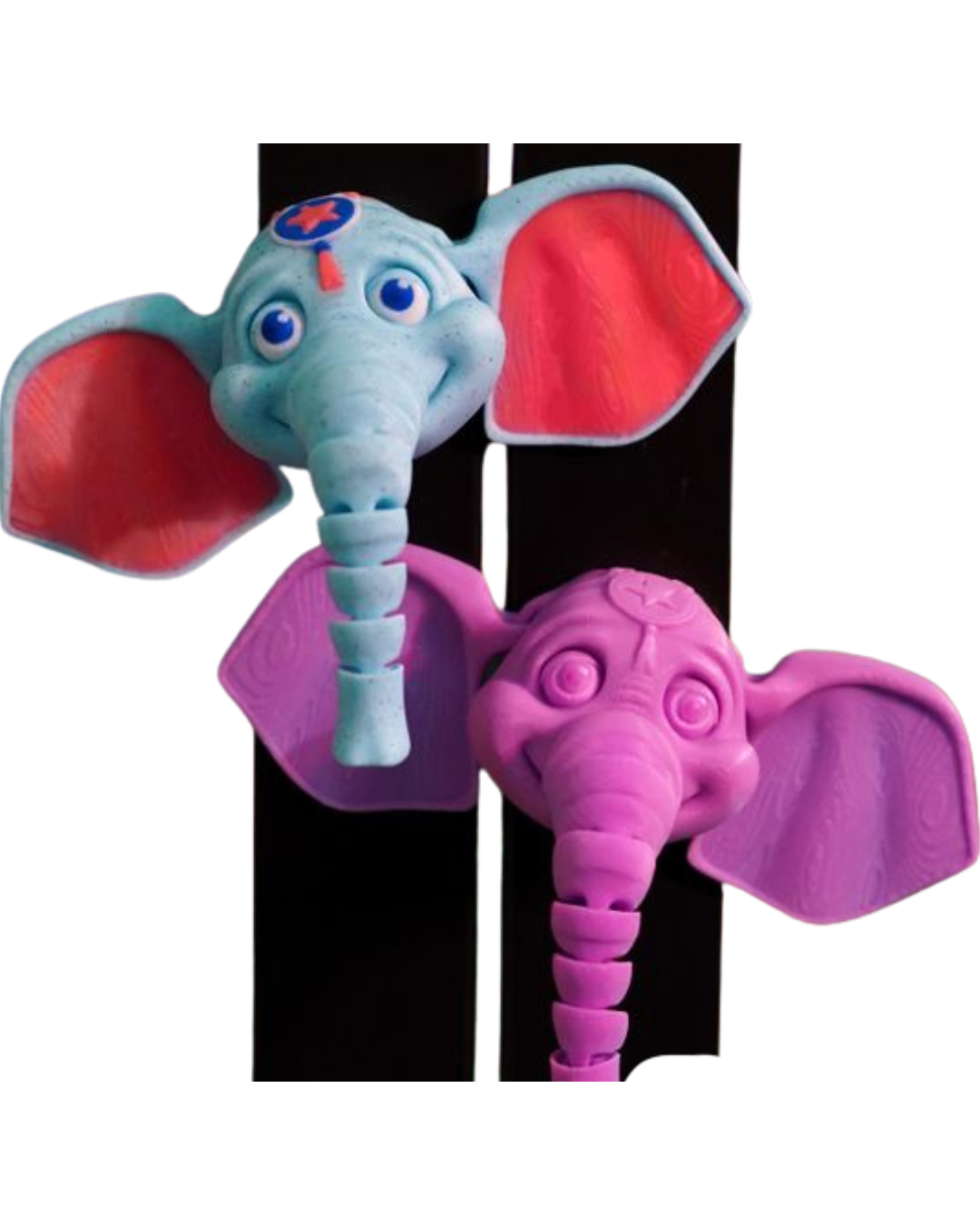 3D Printed Flexi Elephant Magnet – Fun PETG/PLA Fridge Décor with Custom Colors