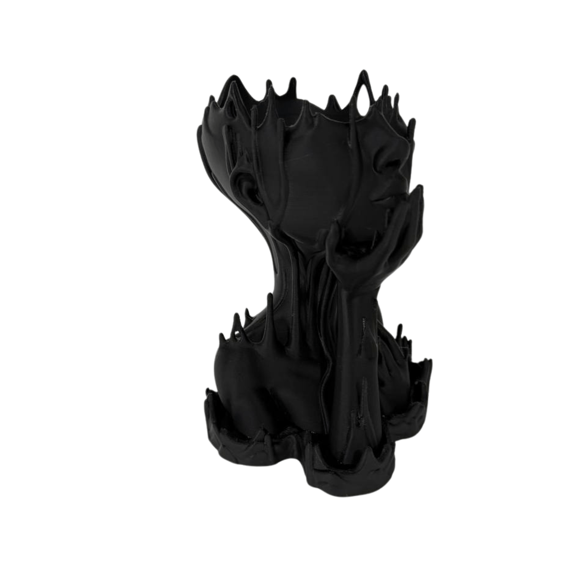 3D Printed Abstract Woman Head Planter – Unique Funky Vase for Modern Home Decor - LayerCraftLab