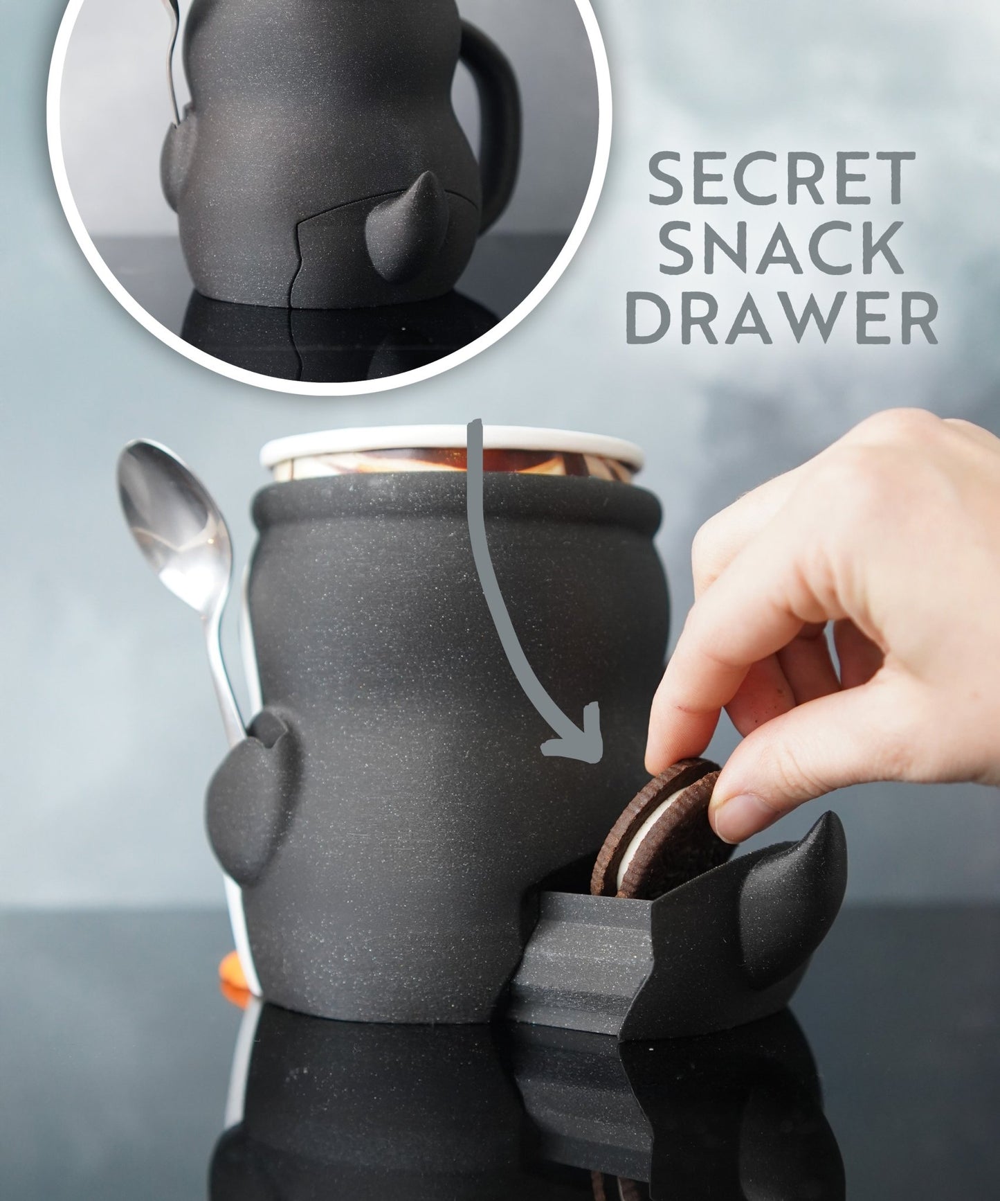 3D Printed Penguin Ice Cream Pint Holder – Pebbles the Ice Pint Holding Penguin - LayerCraftLab