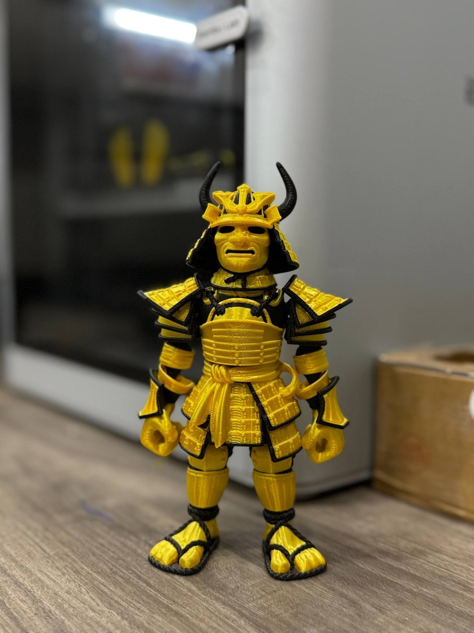 🔥buy 2 - get 1 FREE 🔥 Articulated Samurai Warrior Figurine – 3D Printed Flexi Samurai Toy with Sword - LayerCraftLab