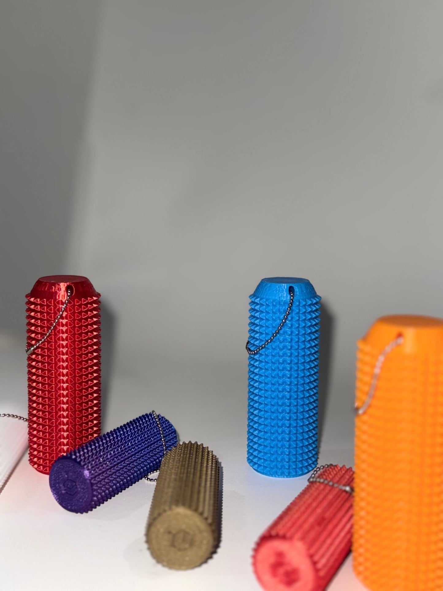 🔥buy 3 - get 1 FREE 🔥 Little Grippie LayerCraftLab — Pocket Sensory Roller with Keychain | Textured Fidget for Stress Relief & Focus (Multiple Colors) - LayerCraftLab