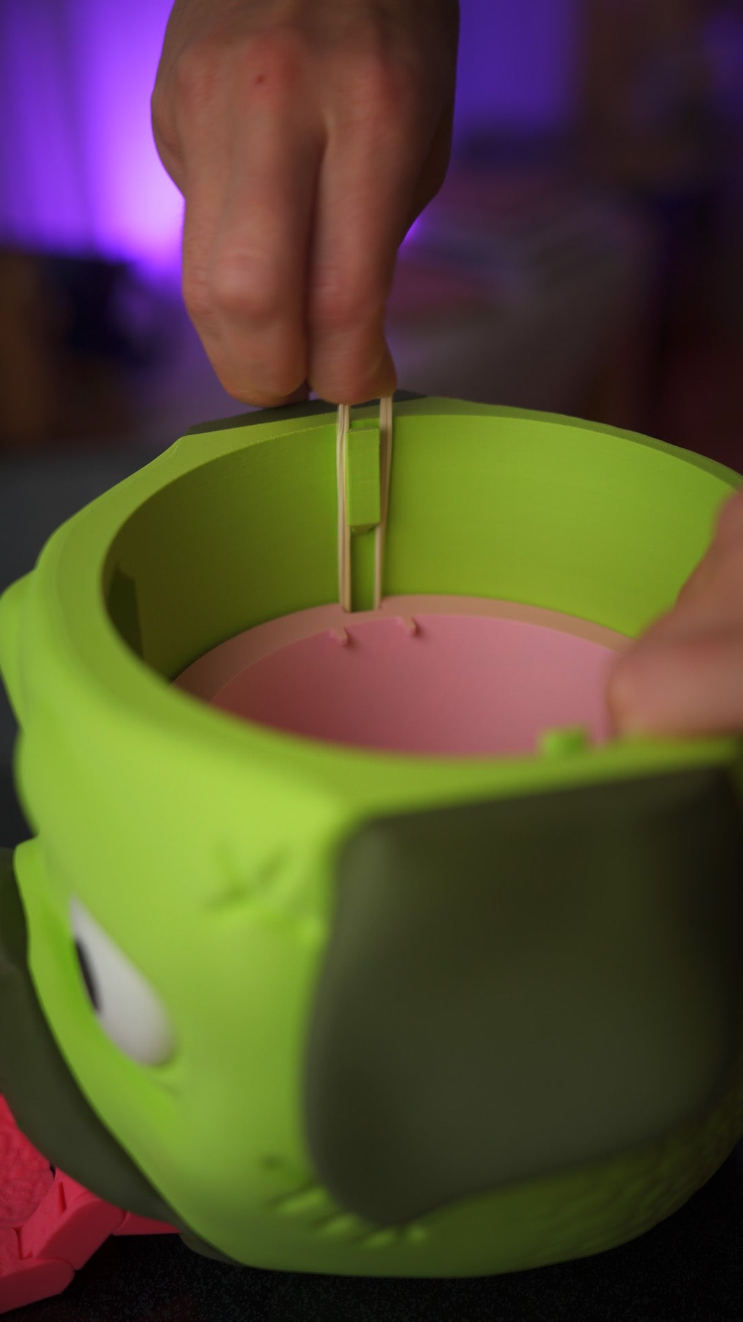 Candy Creeper Zombie Pug Eco - Pla Candy Dispenser with Brain - Activated Fun for Halloween & Parties - LayerCraftLab