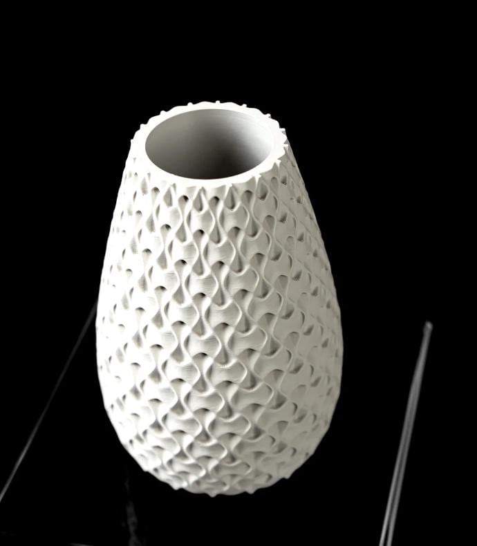 Eco - Friendly 3D Printed Vase Bioplastic PLA Home Décor (Handmade, Custom Color) - LayerCraftLab