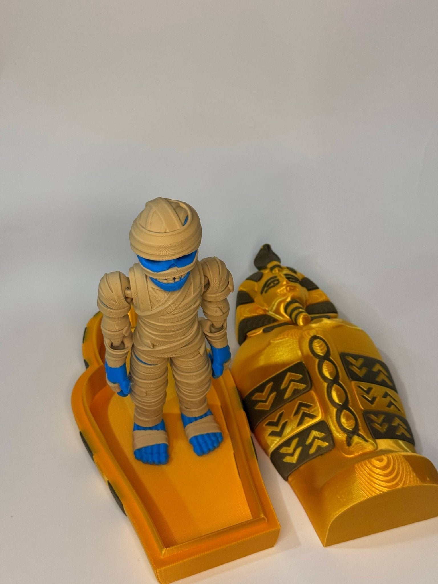 Flexi Mummy with Sarcophagus – Ancient Pharaoh Edition - LayerCraftLab
