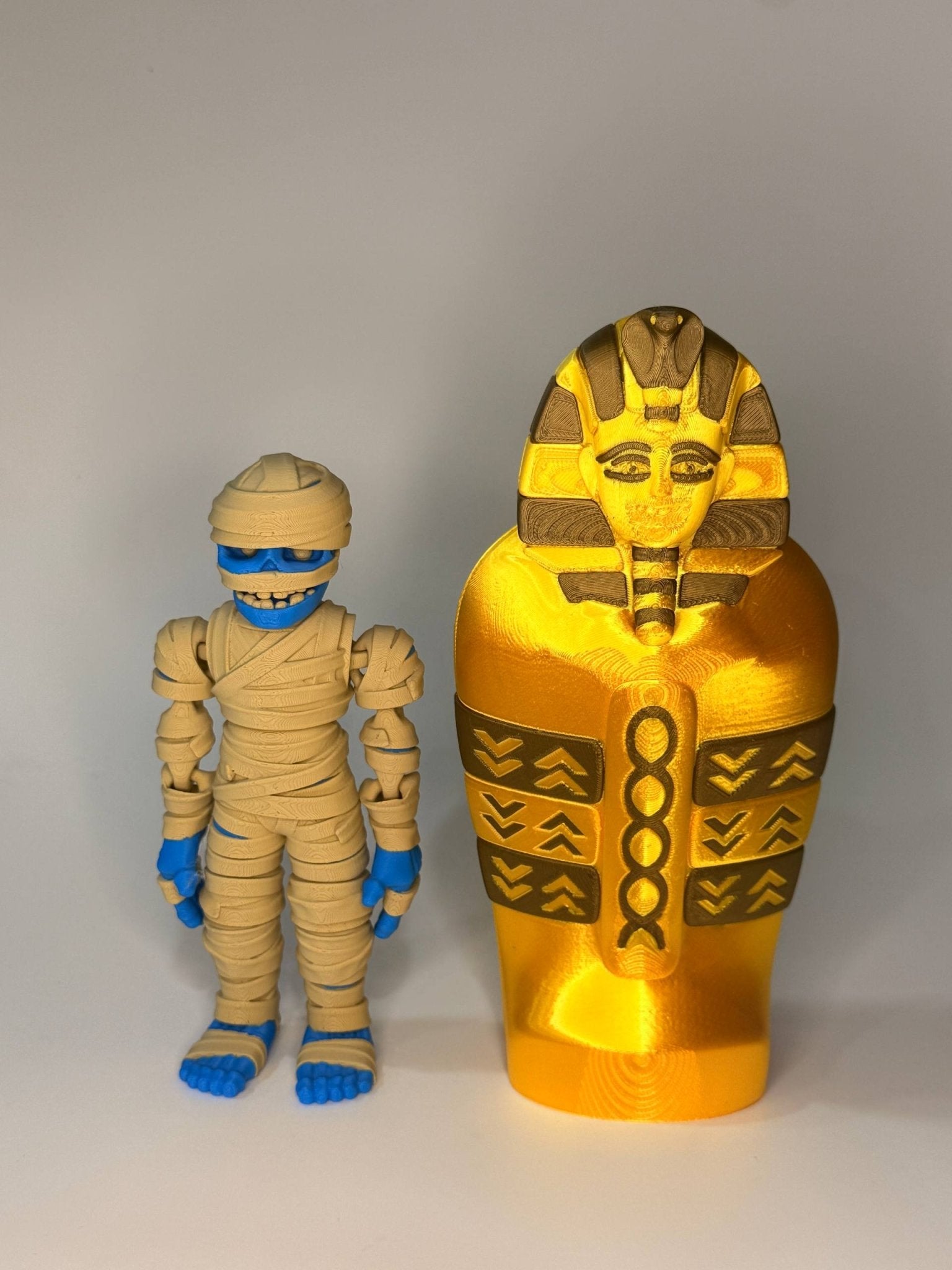 Flexi Mummy with Sarcophagus – Ancient Pharaoh Edition - LayerCraftLab