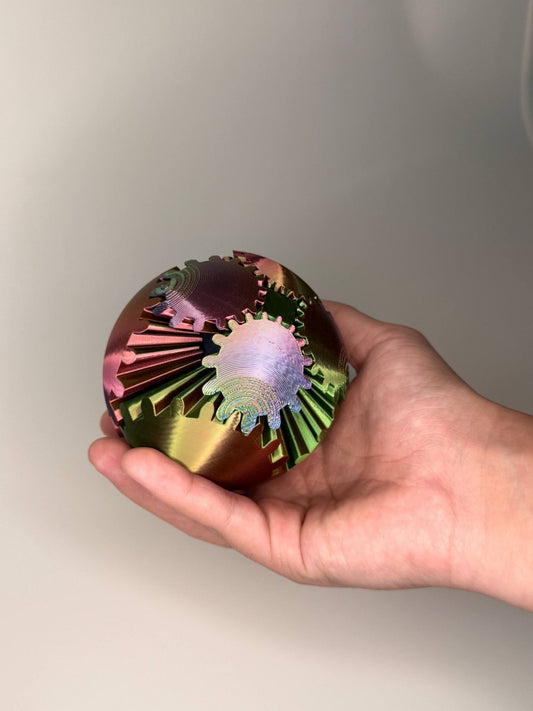 GearSphere – Mechanical Fidget Ball with Spinning Gears - LayerCraftLab