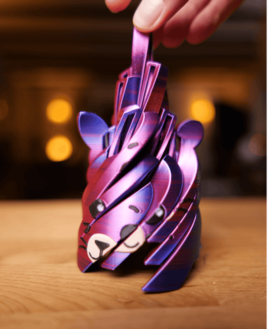 LiquidCat Fidget Toy – 3D Printed Fluid Motion Cat - LayerCraftLab