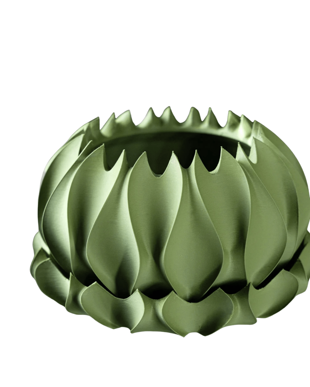 Modern 3D Printed Abyssal Planter Pot – Sage Green PETG/PLA Durable Home Décor - LayerCraftLab