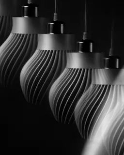 Ridged Pendant Lamp - LayerCraftLab