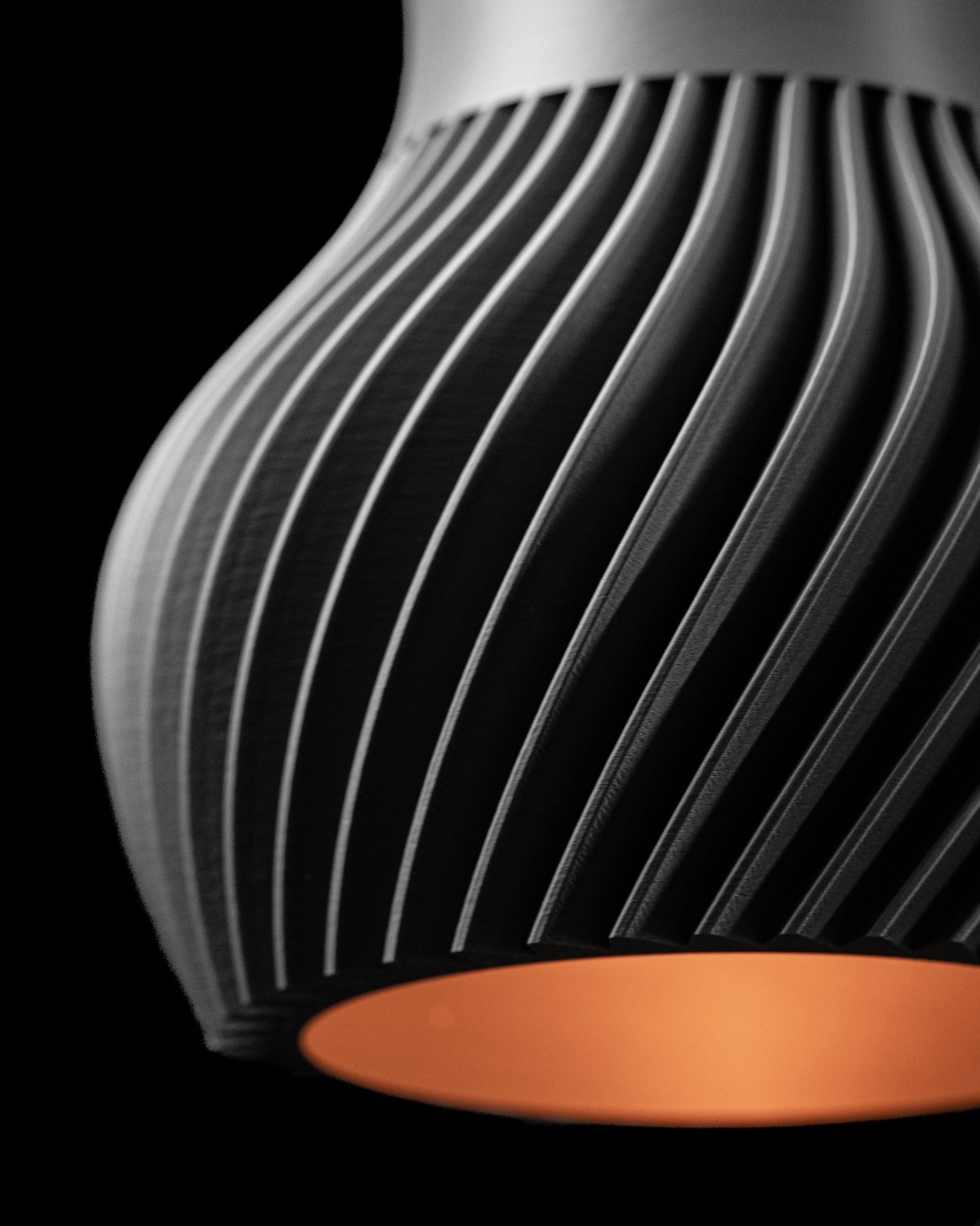 Ridged Pendant Lamp - LayerCraftLab