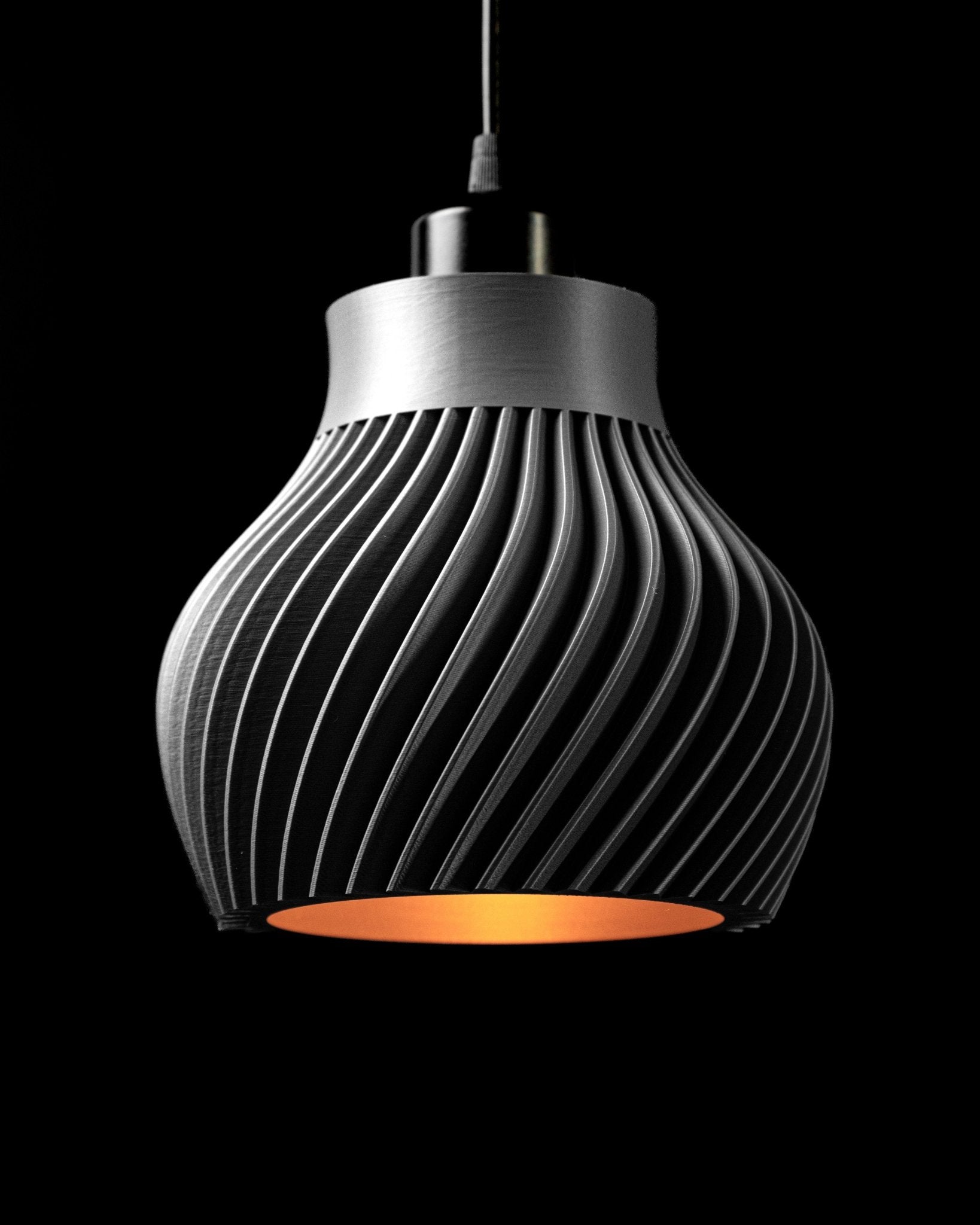 Ridged Pendant Lamp - LayerCraftLab