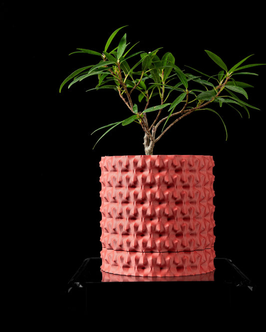 Rugged Cube Planter — Modern Textured Pot - LayerCraftLab