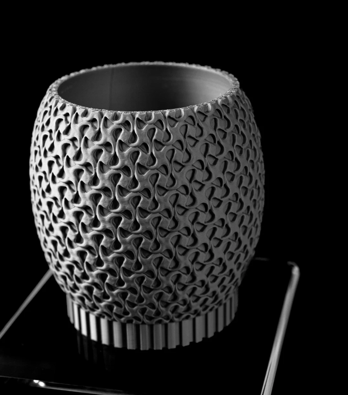 Sculpted 3D Printed Planter – Modern Decorative Flower Pot - LayerCraftLab