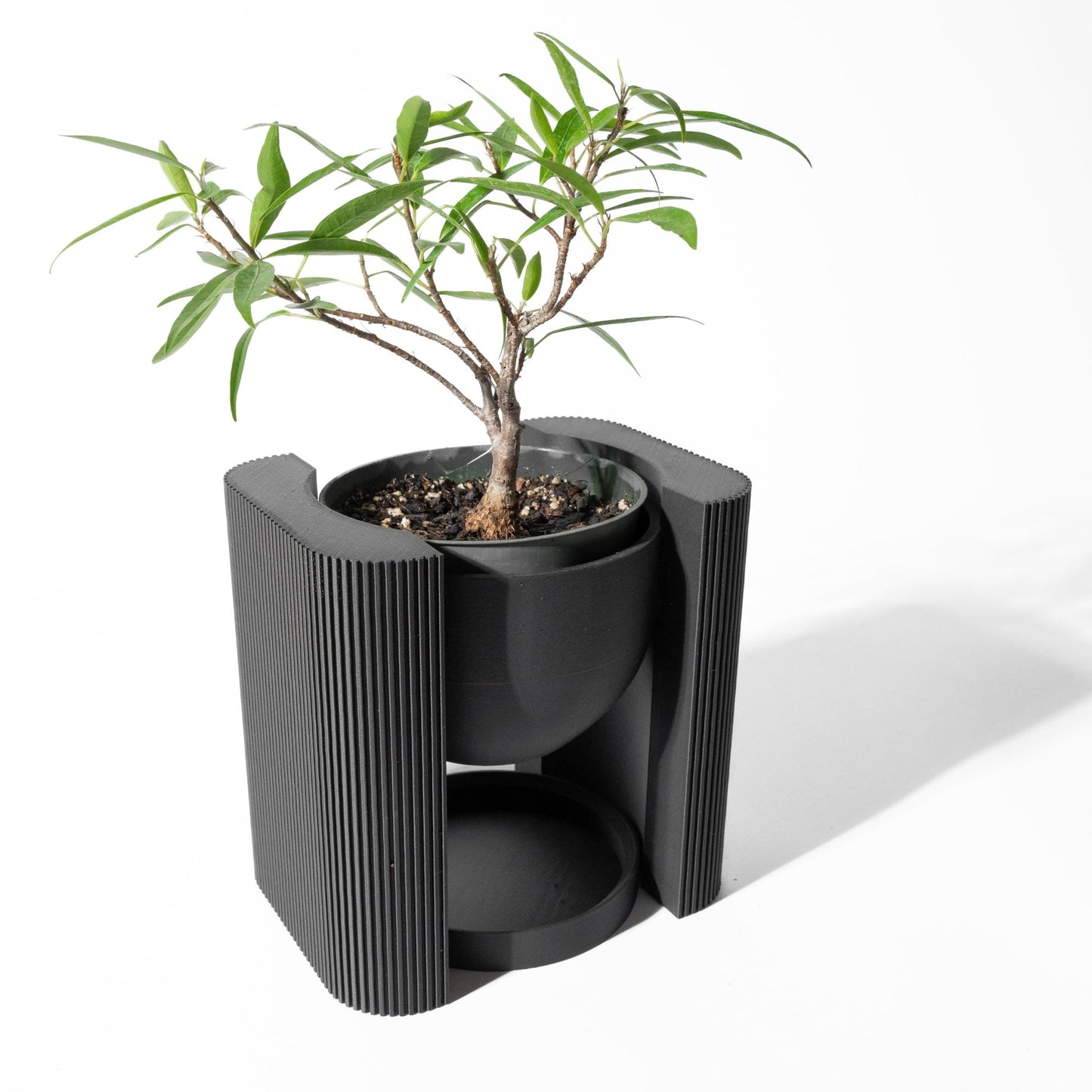 The Avor Planter Pot with Drainage Tray & Stand - LayerCraftLab