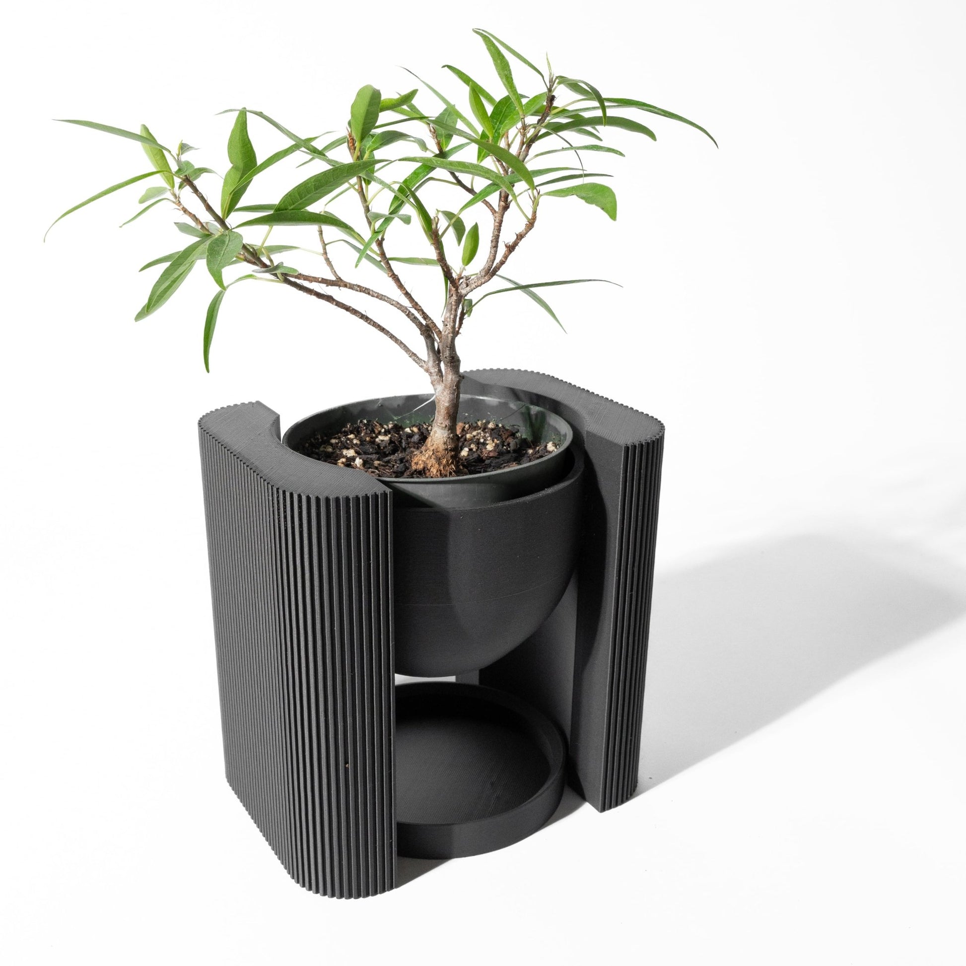 The Avor Planter Pot with Drainage Tray & Stand - LayerCraftLab