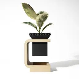 The Daka Planter Pot with Drainage Tray & Stand - LayerCraftLab