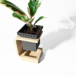 The Daka Planter Pot with Drainage Tray & Stand - LayerCraftLab
