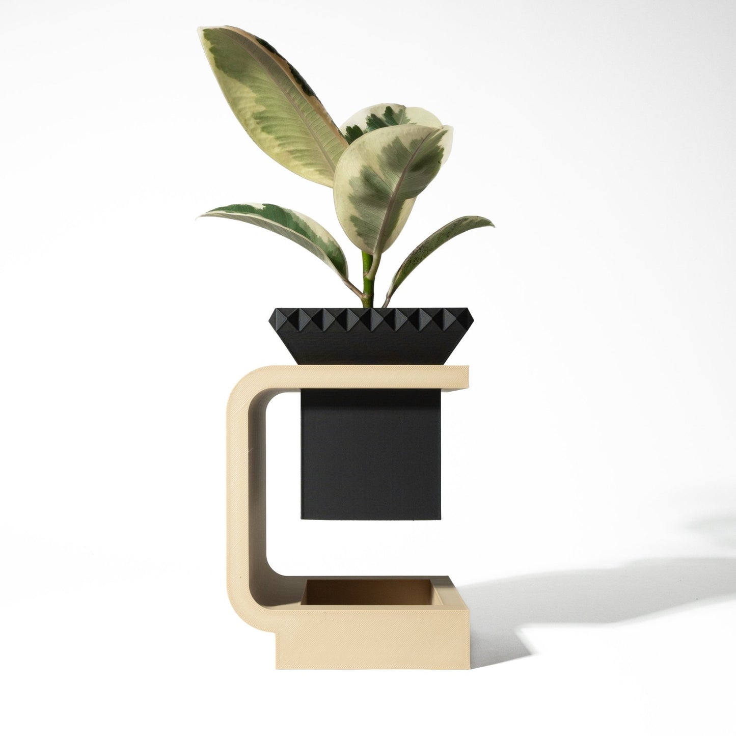 The Daka Planter Pot with Drainage Tray & Stand - LayerCraftLab
